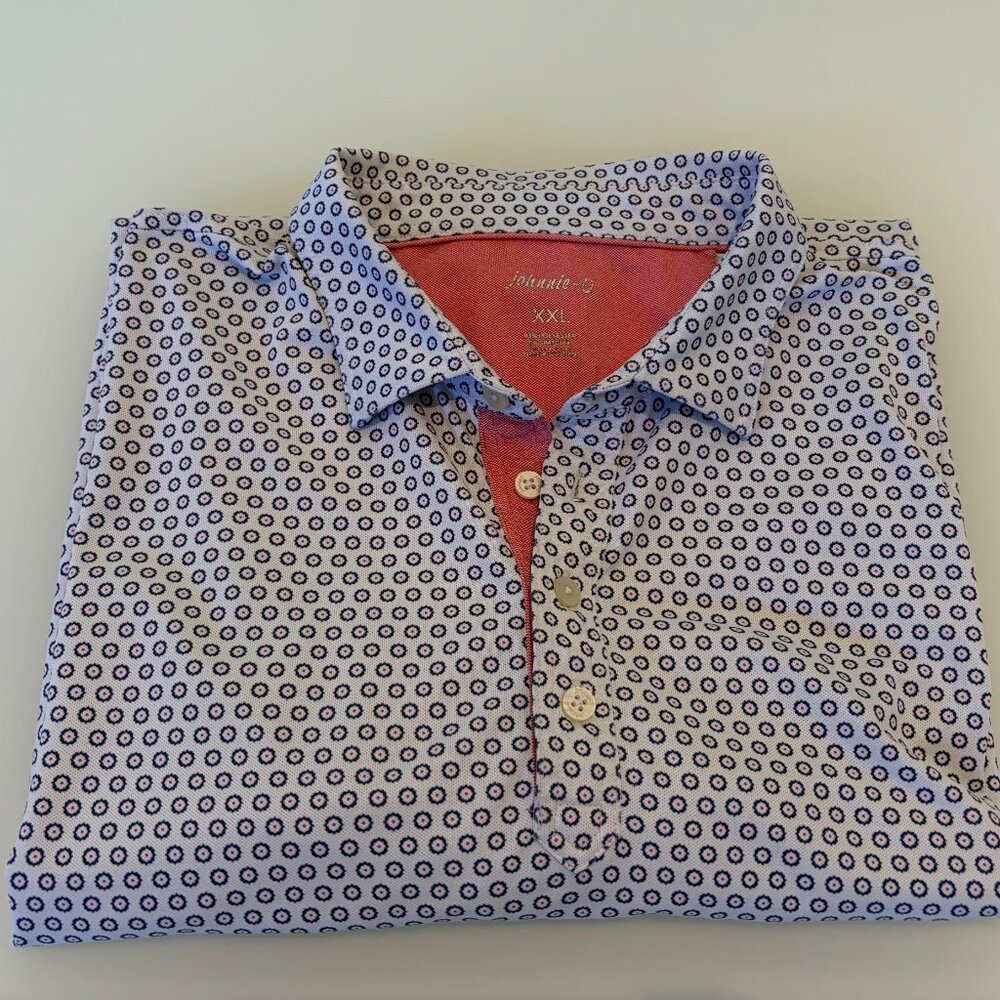 Johnnie-O - Performance Polo, Multi-Colored Geo P… - image 2